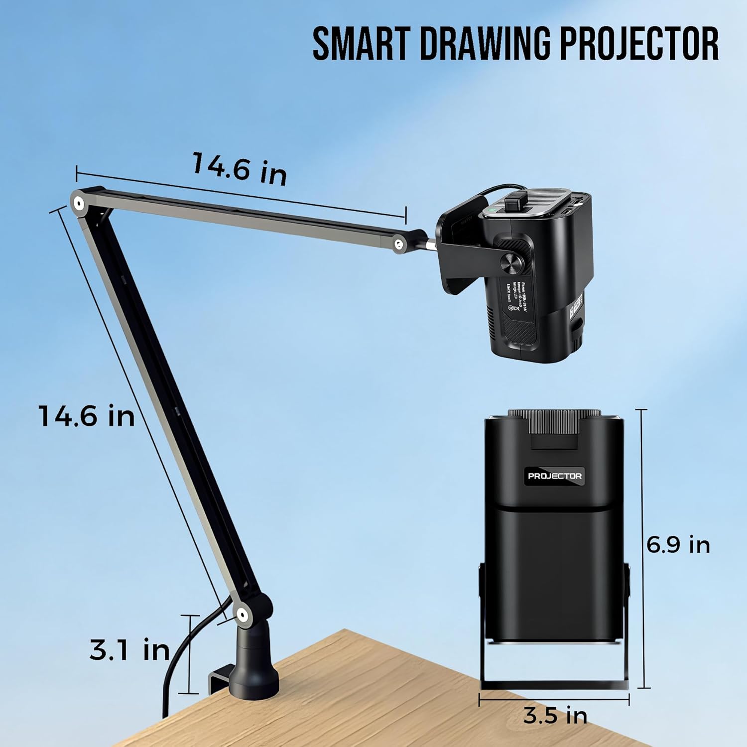 HI-REEKE Art Projector for Tracing, Smart Sketcher Drawing Projector Image on Wall and Canvas for Artists1