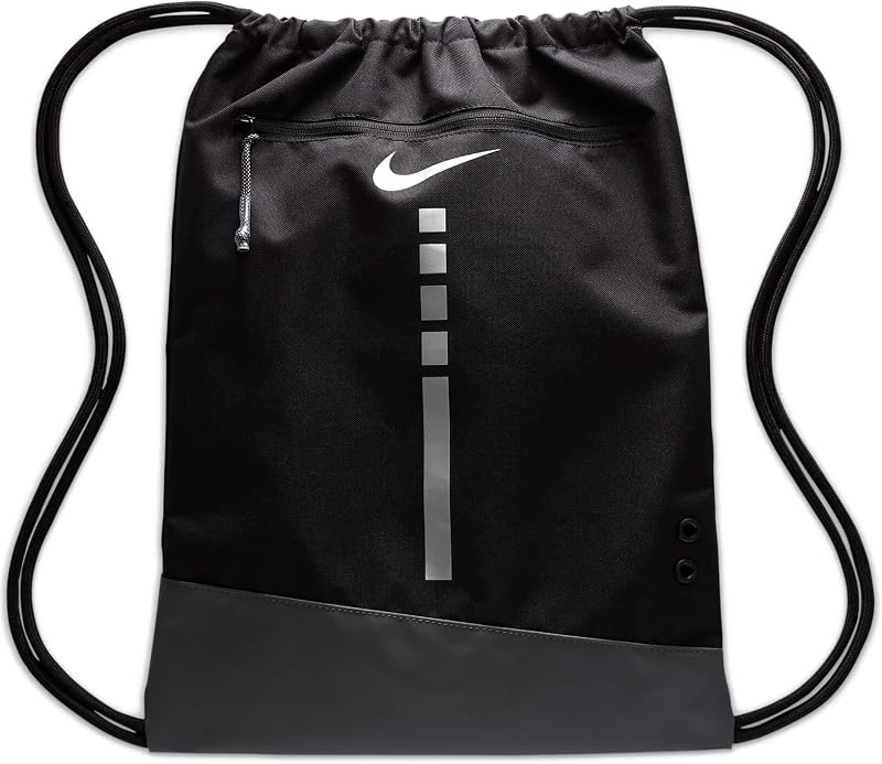 Bolsa con cordón Hoops Elite (17L) DX9790-010 (NEGRO/GRIS HIERRO/PLATA METÁLICA), talla UNO
