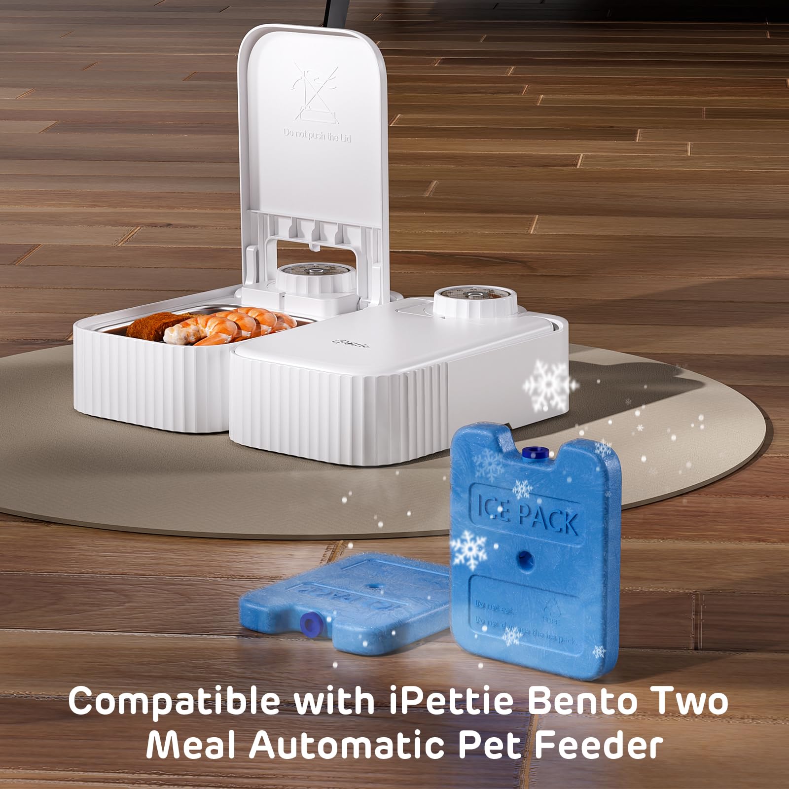 [2 PCS] iPettie Ice Packs for Bento Pet Feeder
