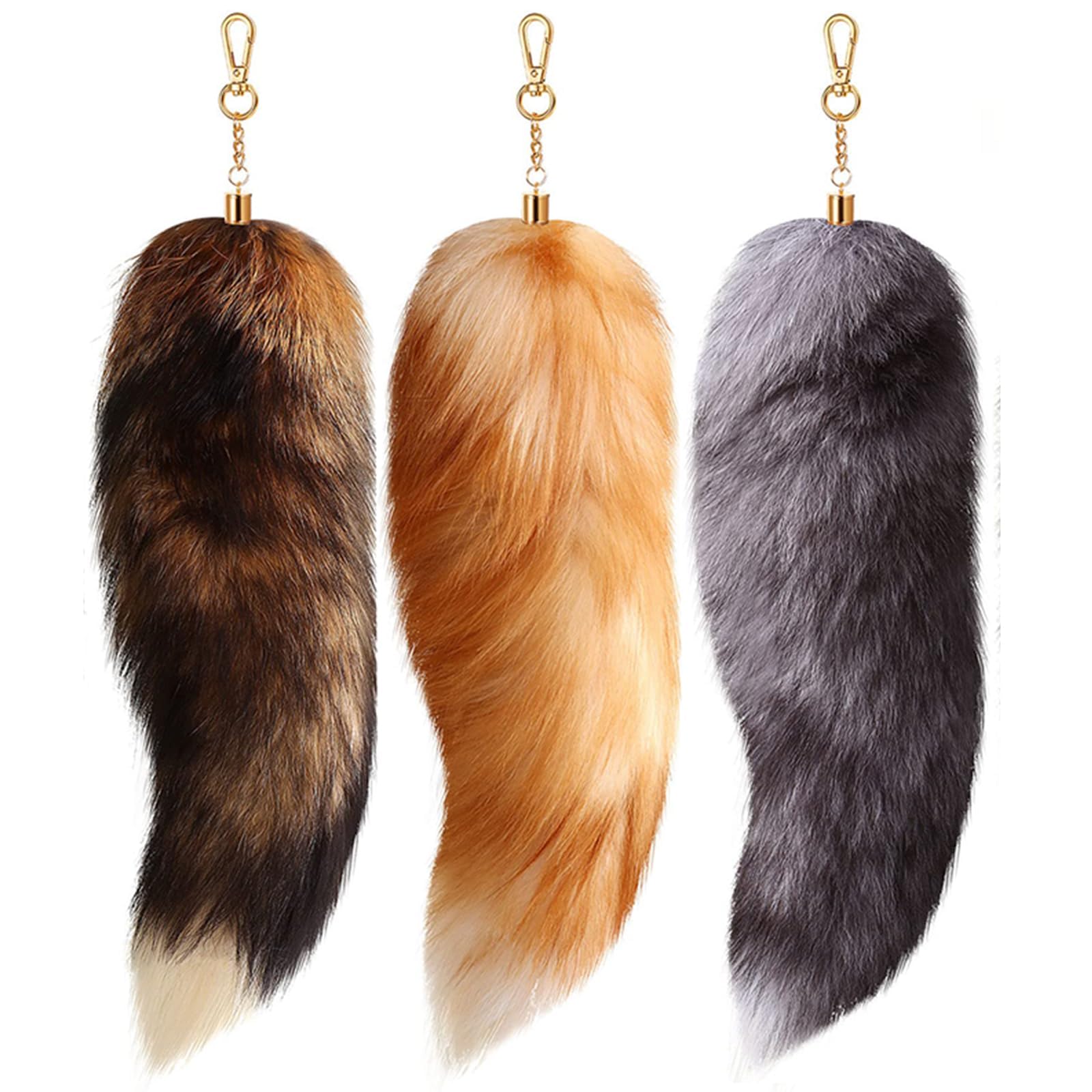 Queue Therian Tail renard de 40 cm avec fermoir robuste pour cosplay - 7