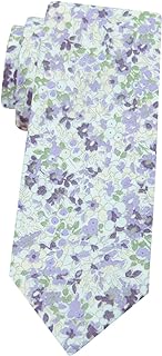 Men's Skinny Tie, Cotton Floral Ties for Men Wedding Necktie for Groom, Groomsmen, Missions, Dances