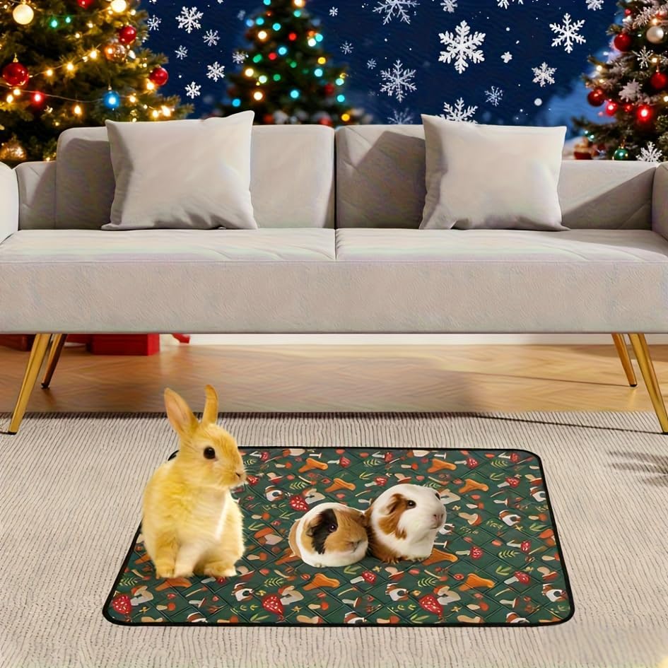 1pc Washable Pet Bed Pad,24 * 17.7 in-Absorbent & Leakproof Non-Slip Guinea Pig Rabbit Mat, Reusable Pet Cage Liner for Small Animals, Ideal for Cage/Sofa/Floor Protection/CWD01-45CM — view 8