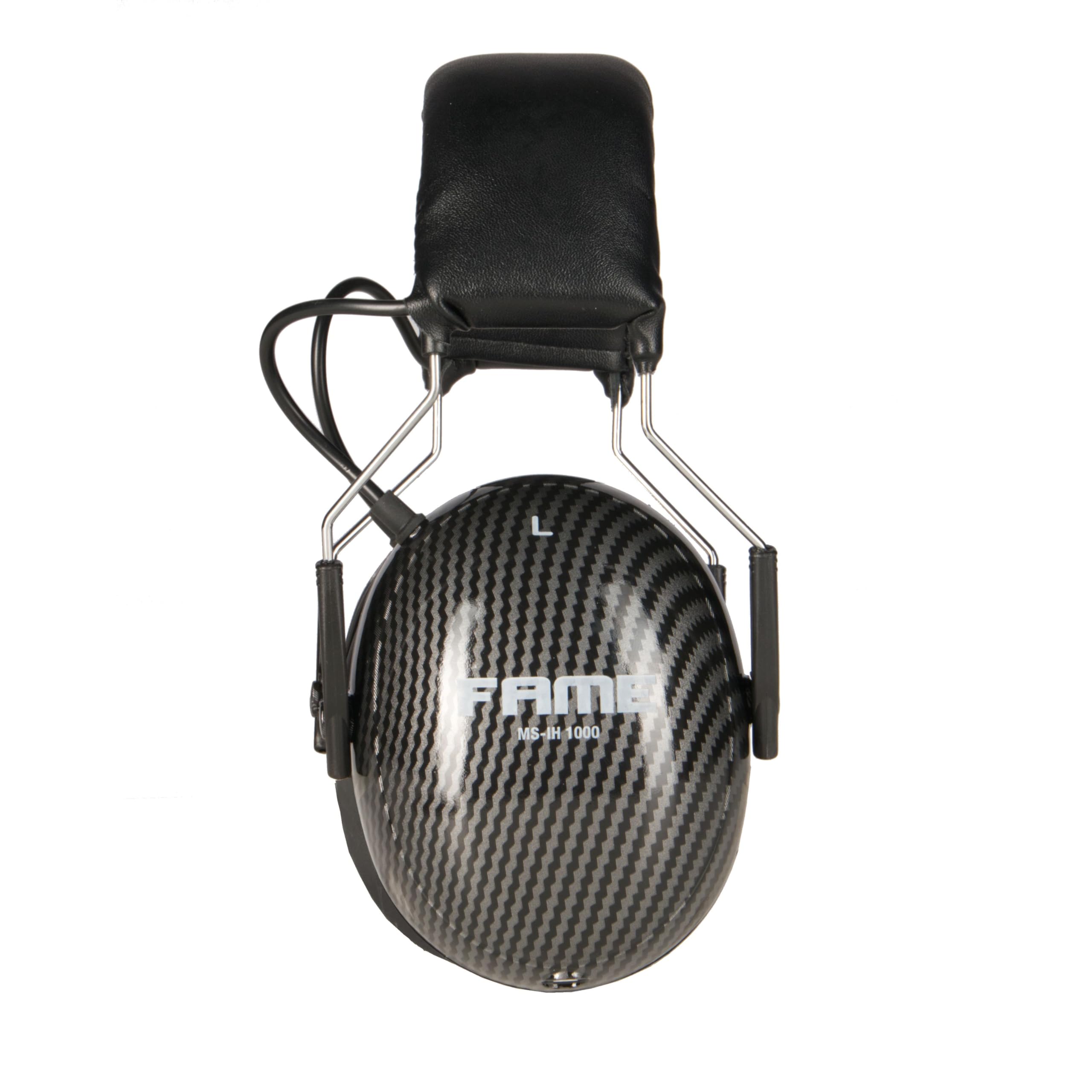 Gehörschutz Kopfhörer für Drummer, 25 dB Geräuschisolierung, 40 mm Treiber, 10 Hz-30 kHz Frequenzbereich, 3,5 mm Klinke, 6,3 mm Adapter, faltbar, komfortabel, ideal für Proberaum und Live-Sessions