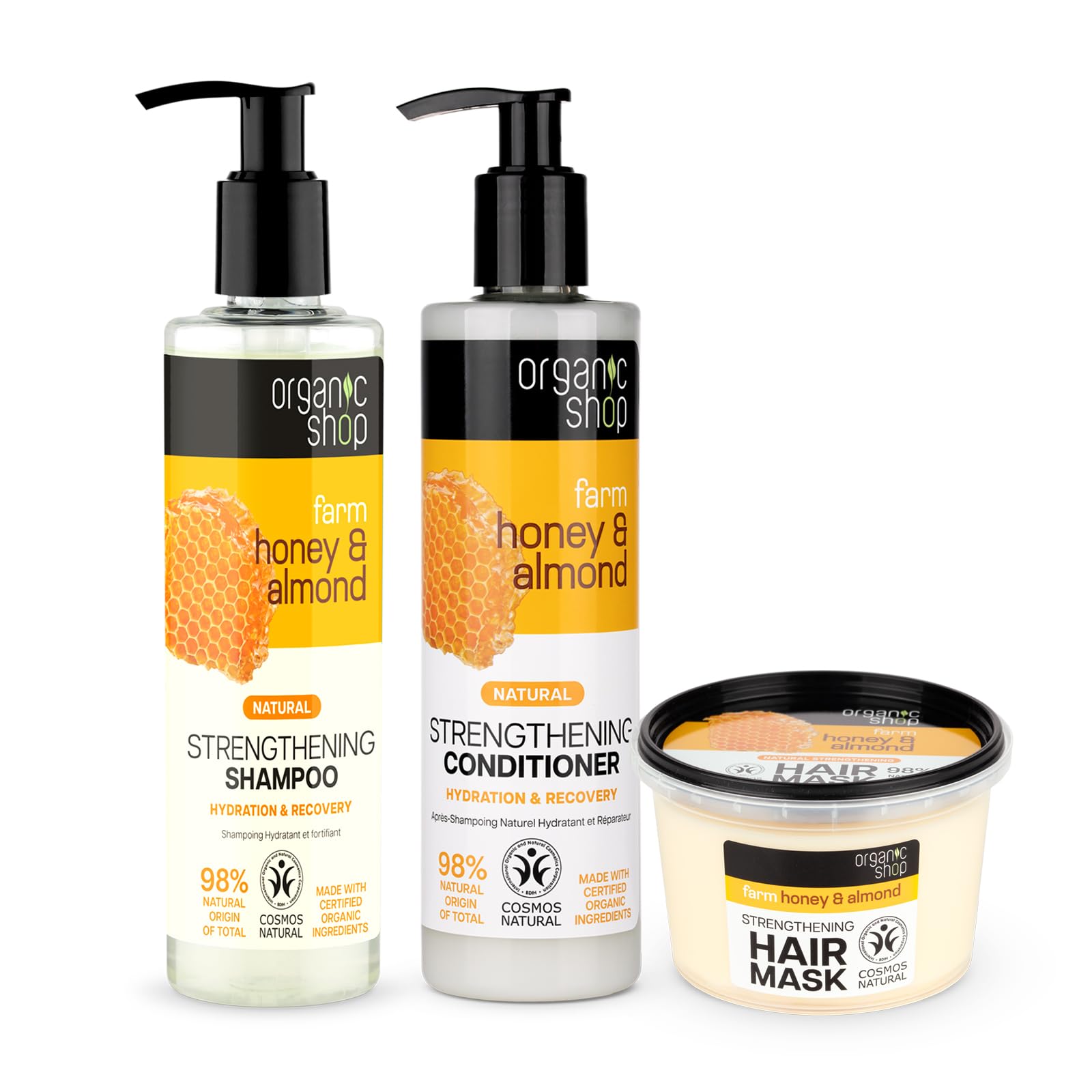 Amazon.com : Organic Shop Honey & Almond Hair Strengthening
