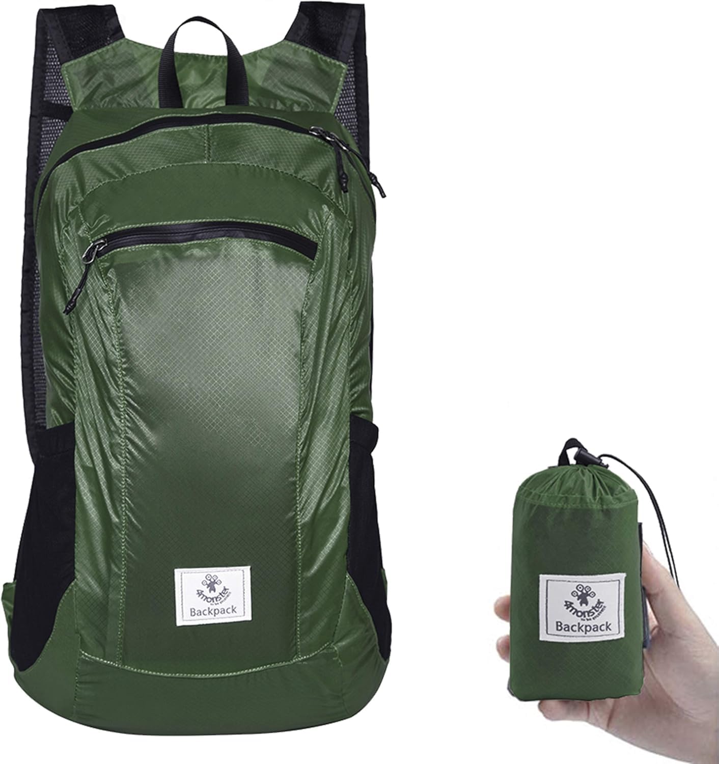 Ultra Lightweight Daypack Small Hiking Rucksack Foldable Backpack Outdoor Water Resistance Packable Daypack for Hiking Travel Camping Business