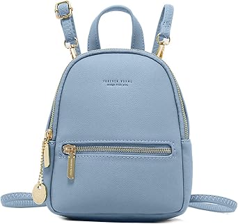 FANDARE Mini Backpack Women's Fashion Backpacks Small Crossbody Bags Travel Shoulder Bags Handbag Girls School Daypacks Waterproof PU Leather