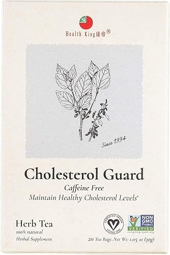Health King Té de hierbas Cholesterol Guard - 20 bolsitas de té