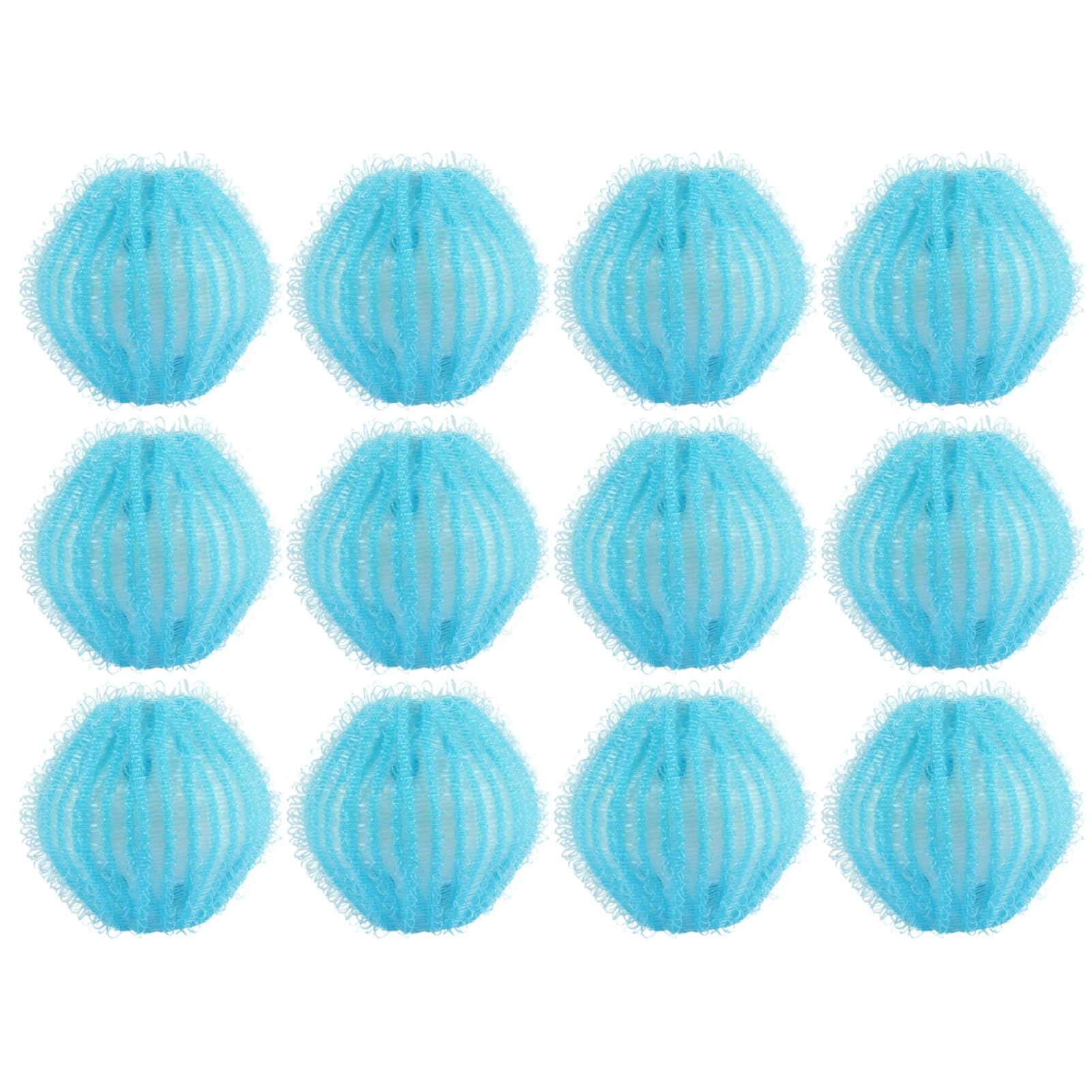 Laundry Balls, Tumble Dryer Accessories, 12Pcs Reusable Anti-Hair Clothes Catching Washing Filter Balls, Hair Filter Tool for Clothing, Linen and Bedding A