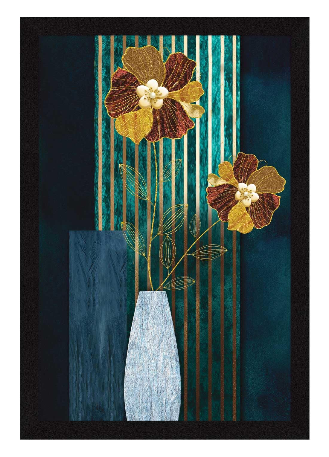 ArtX Paper Aesthetic Floral Wall Decor Paintings with Frame for Home Decoration - Painting for Living Room - Framed Painting for Wall Decoration, 12.5 X 18.5 inches, Set Of 1 (B0CJZRTN1Q) Amazon Price History, Amazon Price Tracker