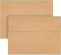 Vista 7 de Paquete de 50 sobres de papel kraft marrón de 4 x 6 pulgadas para invitaciones, tarjetas y postales