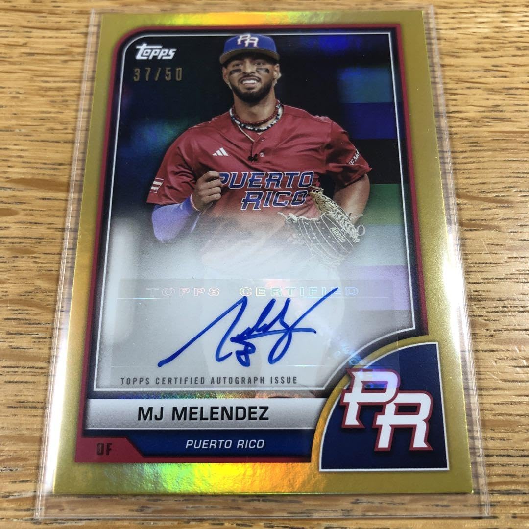 MJ メレンデス　レリックオート　5/5　ラストナンバー　直筆サイン Amazon.co.jp: MJ Melendez メレンデス直筆サイン50枚??Topps WBC