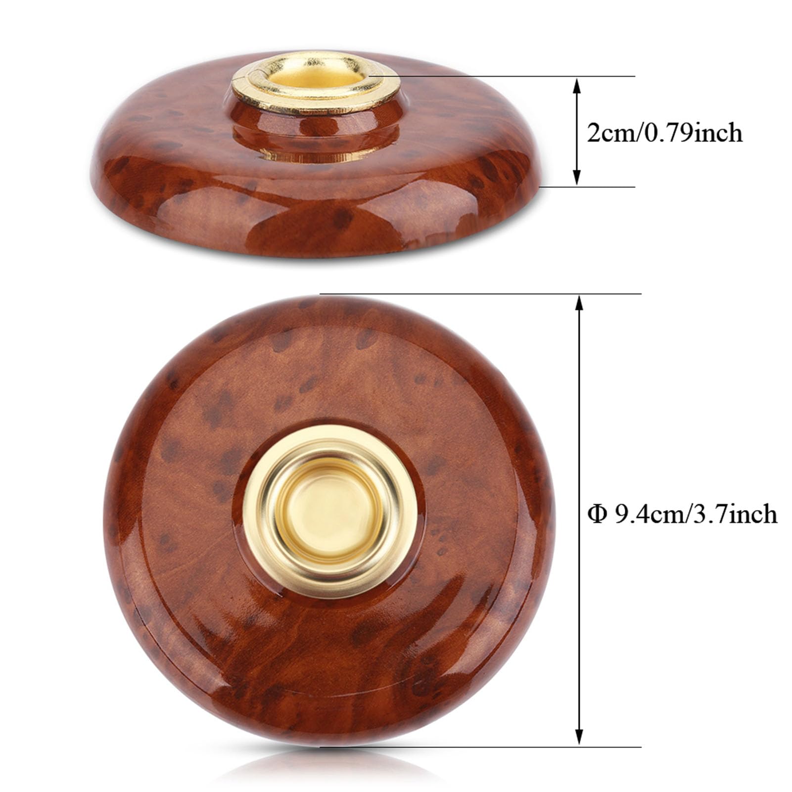 Cello Anti Slip Mat, Cello Endpin Anchor Cello Endpin Rest Holder Stopper Metal Holder Floor Protector for Beginner Practice (Brown) - Image 2
