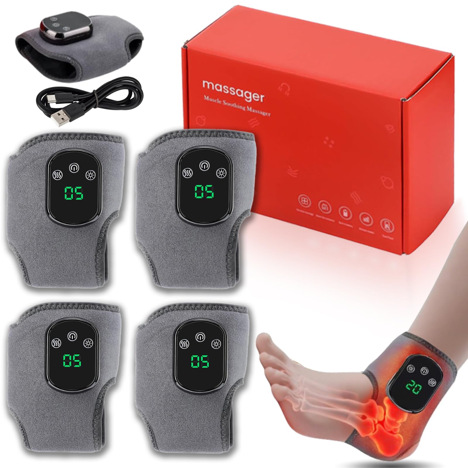 Elektryczny masażer stóp, 4pcs