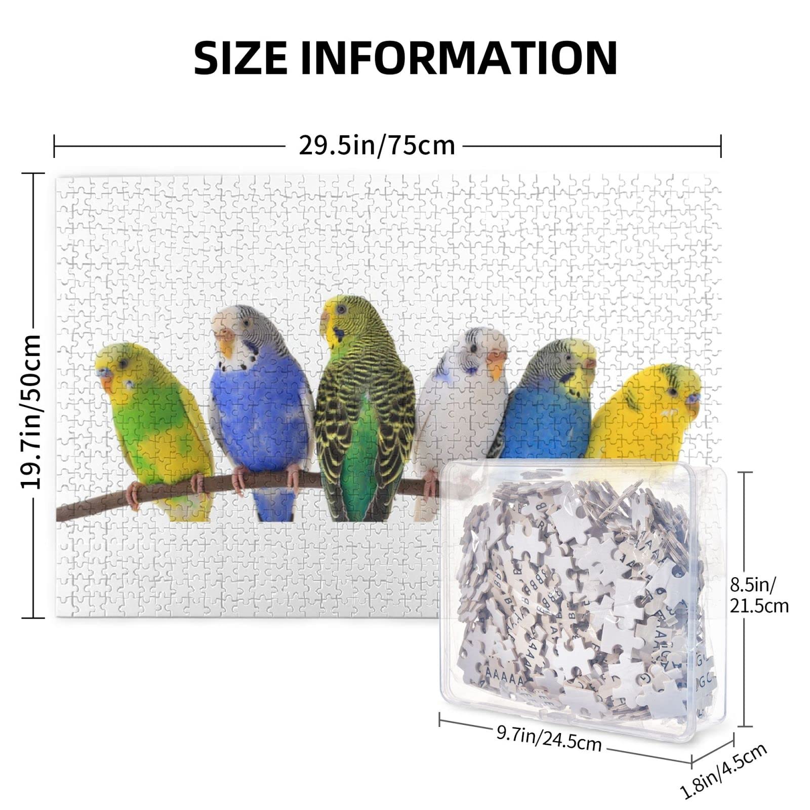 Amazon.co.jp: 1000ピース ジグソーパズル セキセイインコ