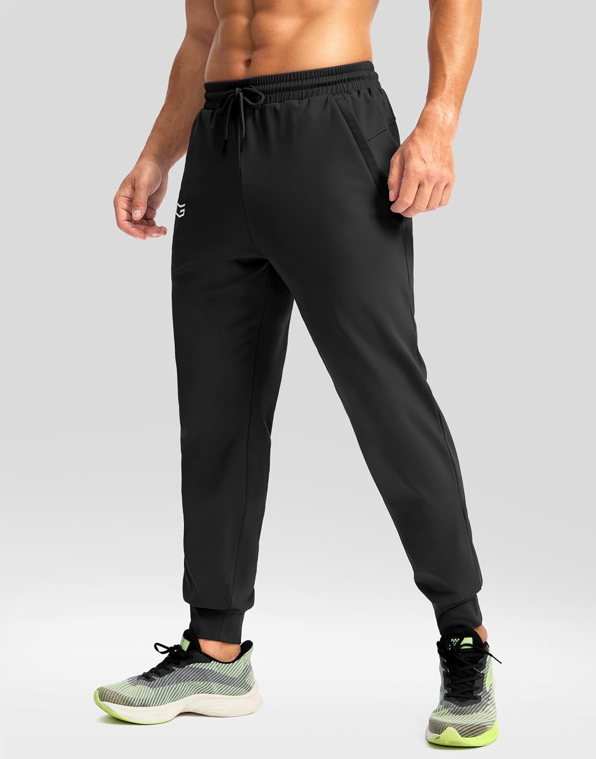 G Gradual Men's Fleece Joggers with Zipper Pockets Winter Warm Pants Water Resistant Athletic Workout Gym Sweatpants for Men - Image 2