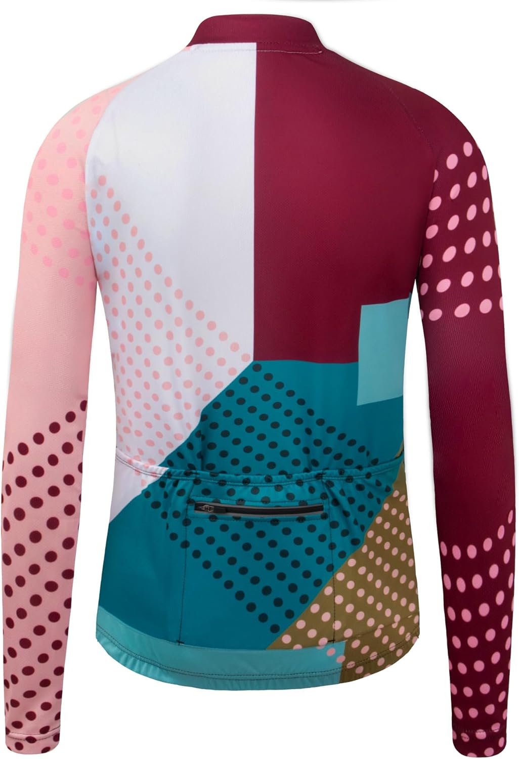 GCRFL Women's Cycling Jersey Long Sleeve Biking Cycling Shirt with 3+1 Zipper Pocket Breathable Quick Dry Bicycle Jersey - Image 3