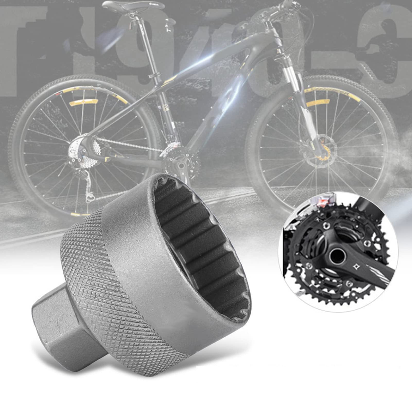 Strumento Rimozione Movimento Centrale Bici 20 Denti - Compatibile Shimano, ISIS, Octalink, Truvativ, RaceFace - Attrezzo Professionale