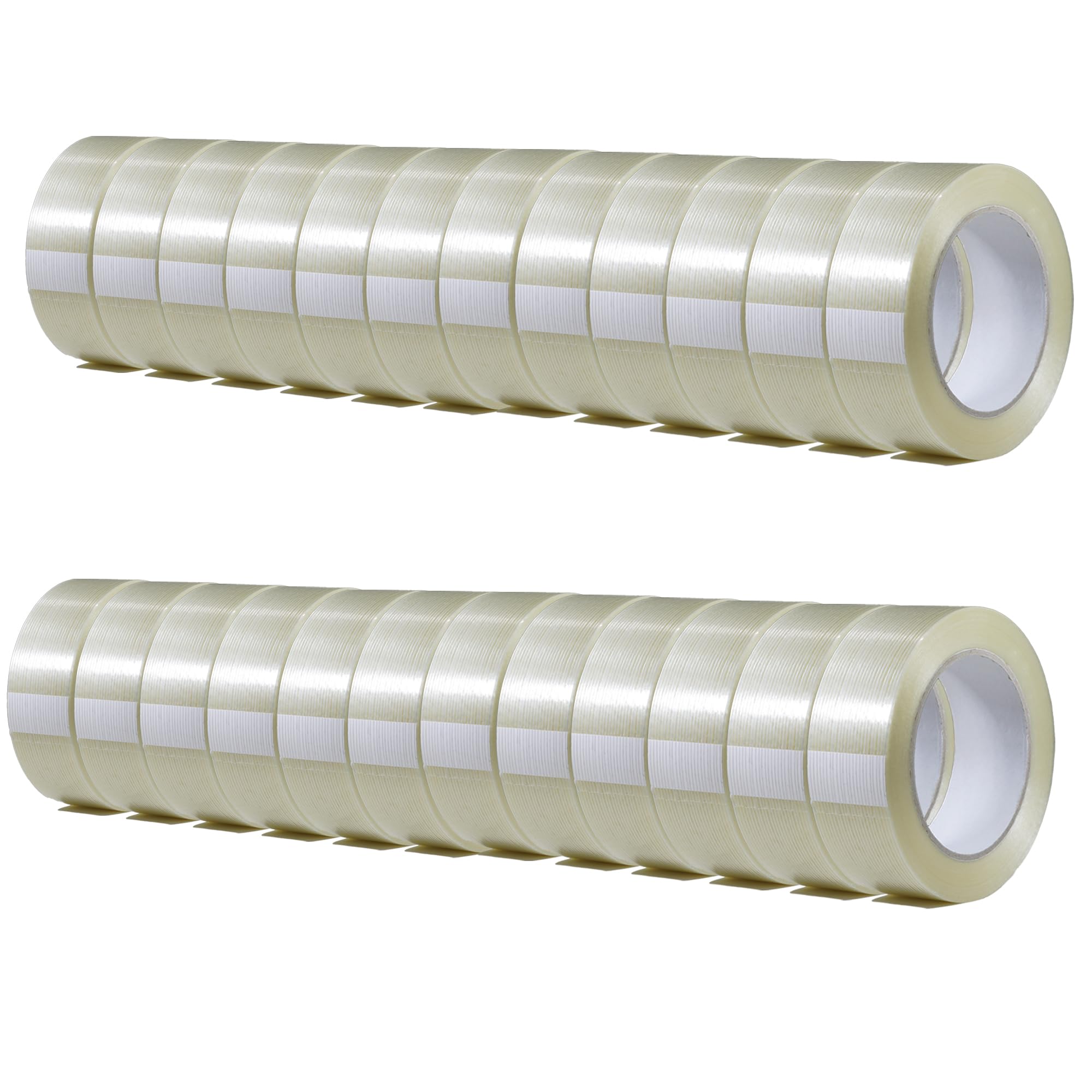 GGR Supplies FIL-795 Mono/Uni-Directional Fiberglass Reinforced Super Resistant Heavy Duty Commodity Grade Filament Strapping Tape: 1.5 in. Wide x 60