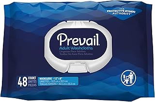 Prevail Personal Wipe, Bath Wipe Washcloth, Soft Pack, Vitamin E/Aloe, WW-710 - Case of 576