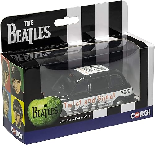 Miniatura 2 de Corgi The Beatles Twist and Shout London Taxi 136 Diecast Display Model CC85927, amarillo