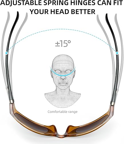 Miniatura 4 de BNUS Sunglasses for Men  Women Polarized glass lens Color Mirrored Scratch Proof