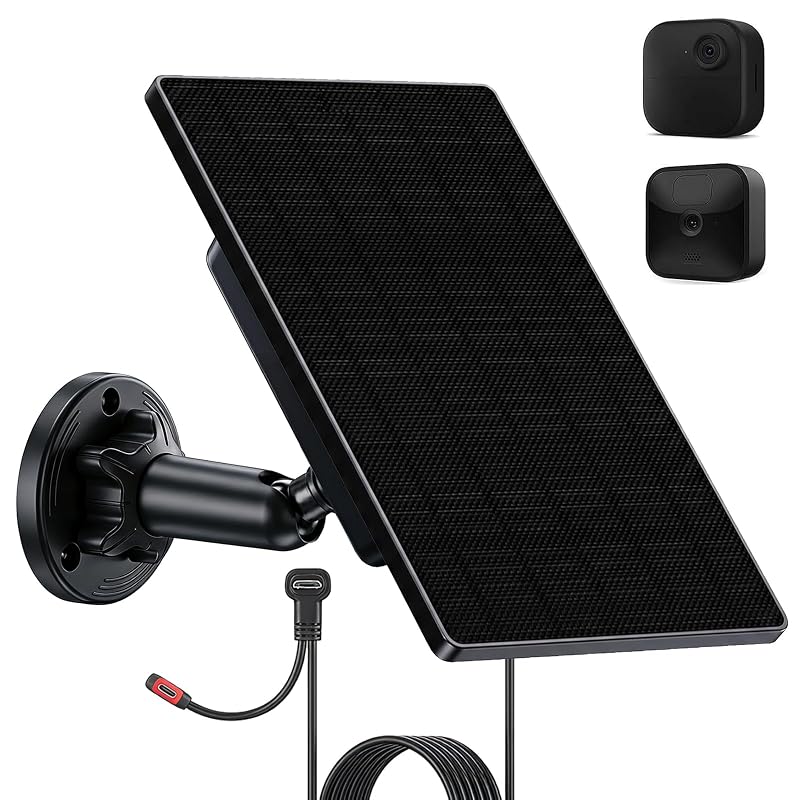 Painel solar para câmera Blink Outdoor 4, 2K+, 3rd Gen, XT2 e XT AVEXOR AX-SP-BL