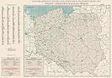  CIA-Karte: Eisenbahnnetz Polen und zerstörte Bahnbrücken 1951: Poland: Unrestored railroad bridges (Sammler-Edition Historische Eisenbahnkarten)