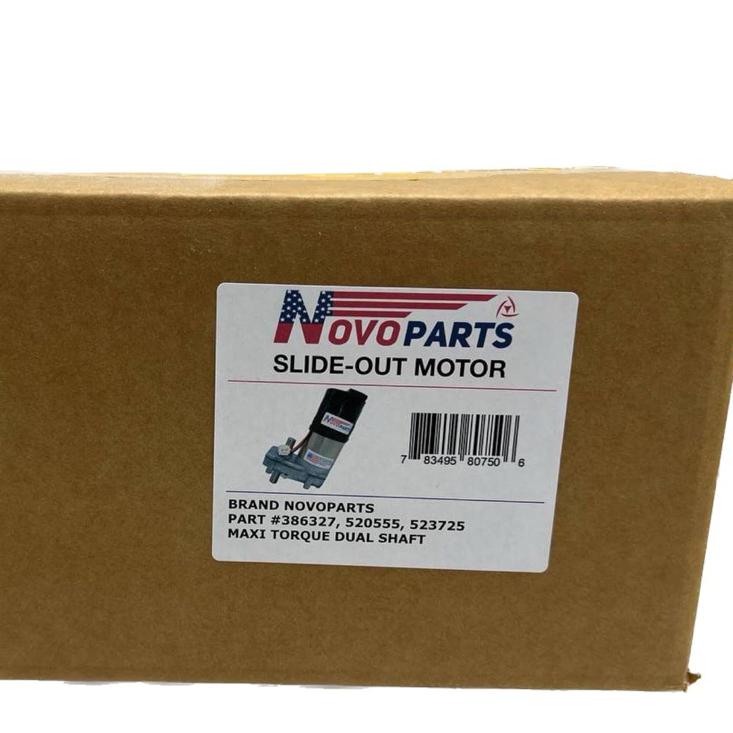 386327 520555 523725 RV Slide Out Motor Replacement for Power Gear Slide Out Motor 386327 520555 523725 Maxi Torque Dual Shaft