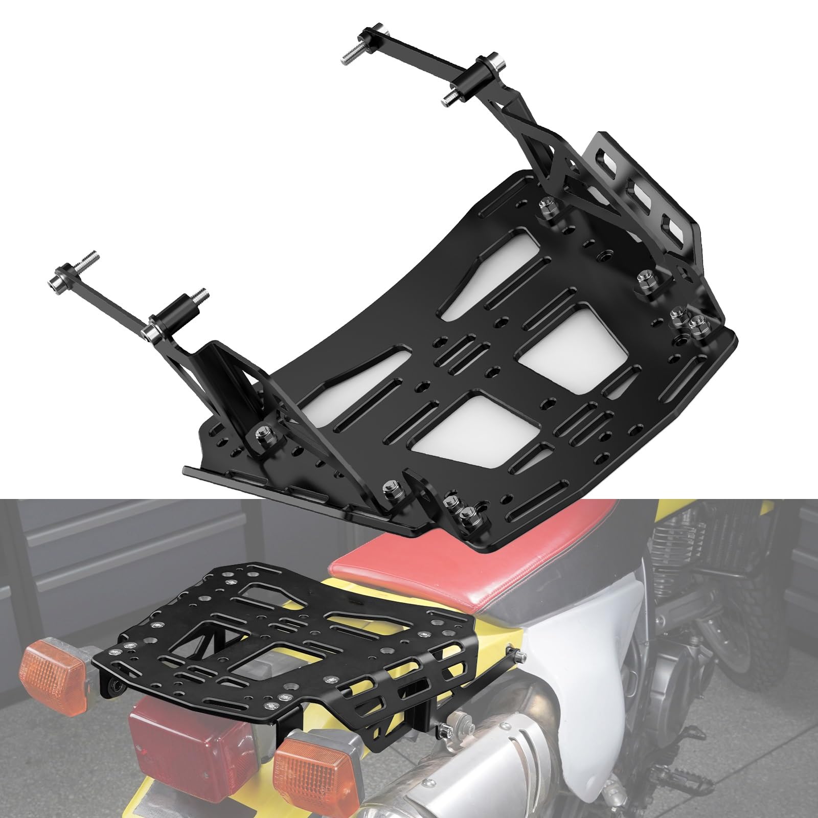 Porte-bagages arrière Suzuki DR650 étagère de support à haute capacité - 5