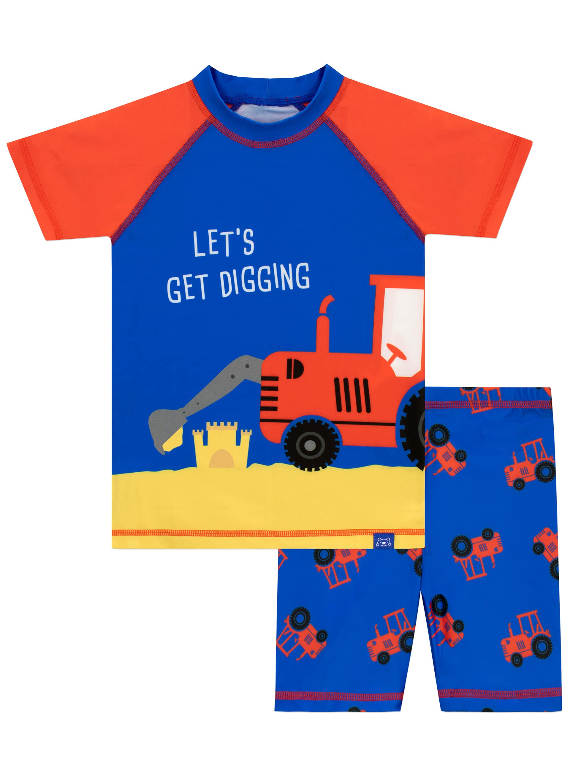 Harry Bear Boys Blue Swim Set Tractor 18-24 Months