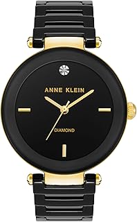 Anne Klein Women's Genuine Diamond Dial Ceramic Bracelet Watch
