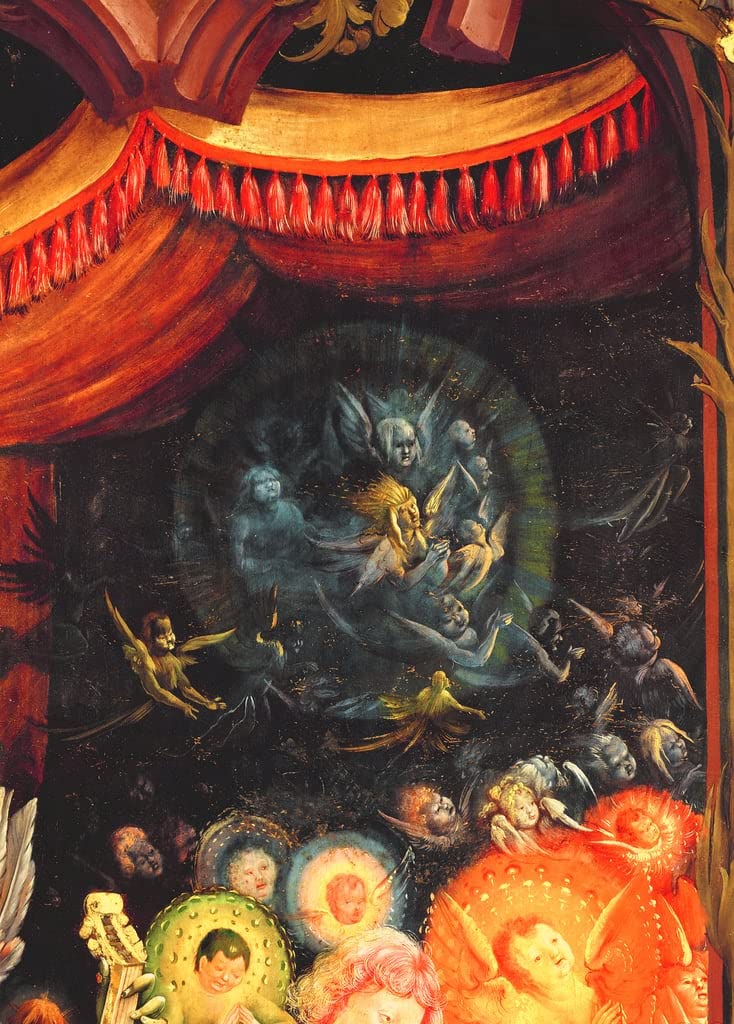 Tableau Toile Anges sous l'estrade impression haute définition