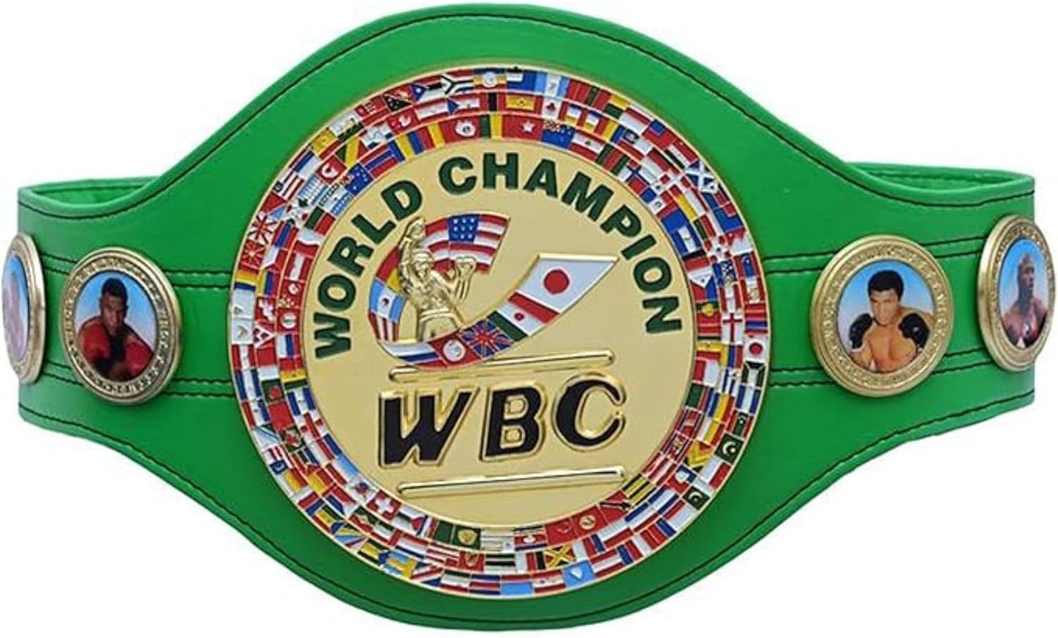 WBC Inspired World Boxing Championship Title Belt, Adult Size Premium Replica Champion Belt, Adjustable Fit, Heavy-Duty Material, for Training, Events, Gym Display, Collectors