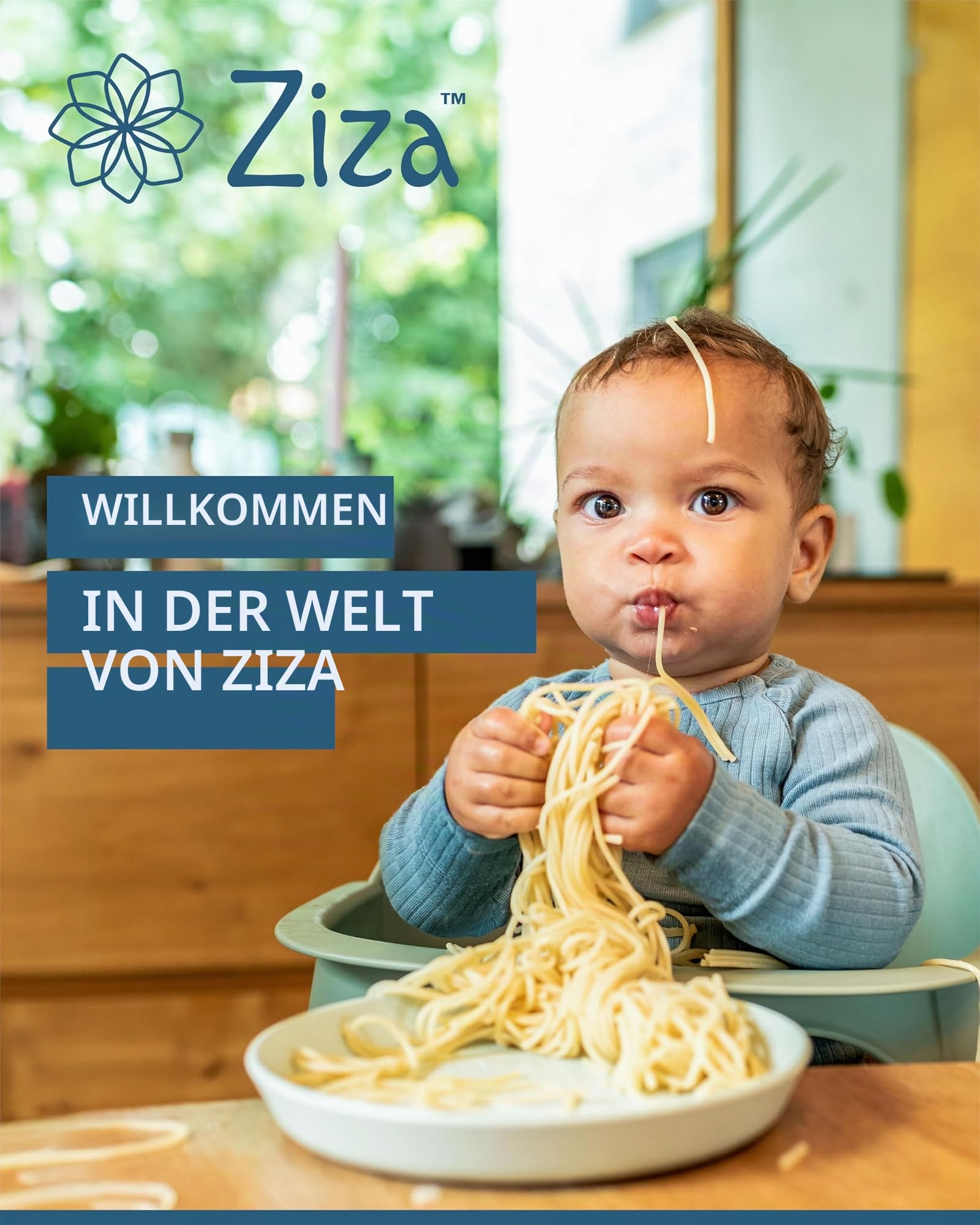 Ziza Spieltisch ab 1 Jahr Vanilla - Kindertisch für die ersten Lebensjahre ideal zum Spielen, Malen & Basteln, Robuster Tisch aus Holz mit Stabiler Stahlkonstruktion