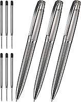 Vista 1 de Bolígrafos Cambond de tinta negra - Bolígrafos a granel de metal para diarios, regalos, negocios, hombres, policía, asistentes de vuelo, punta media