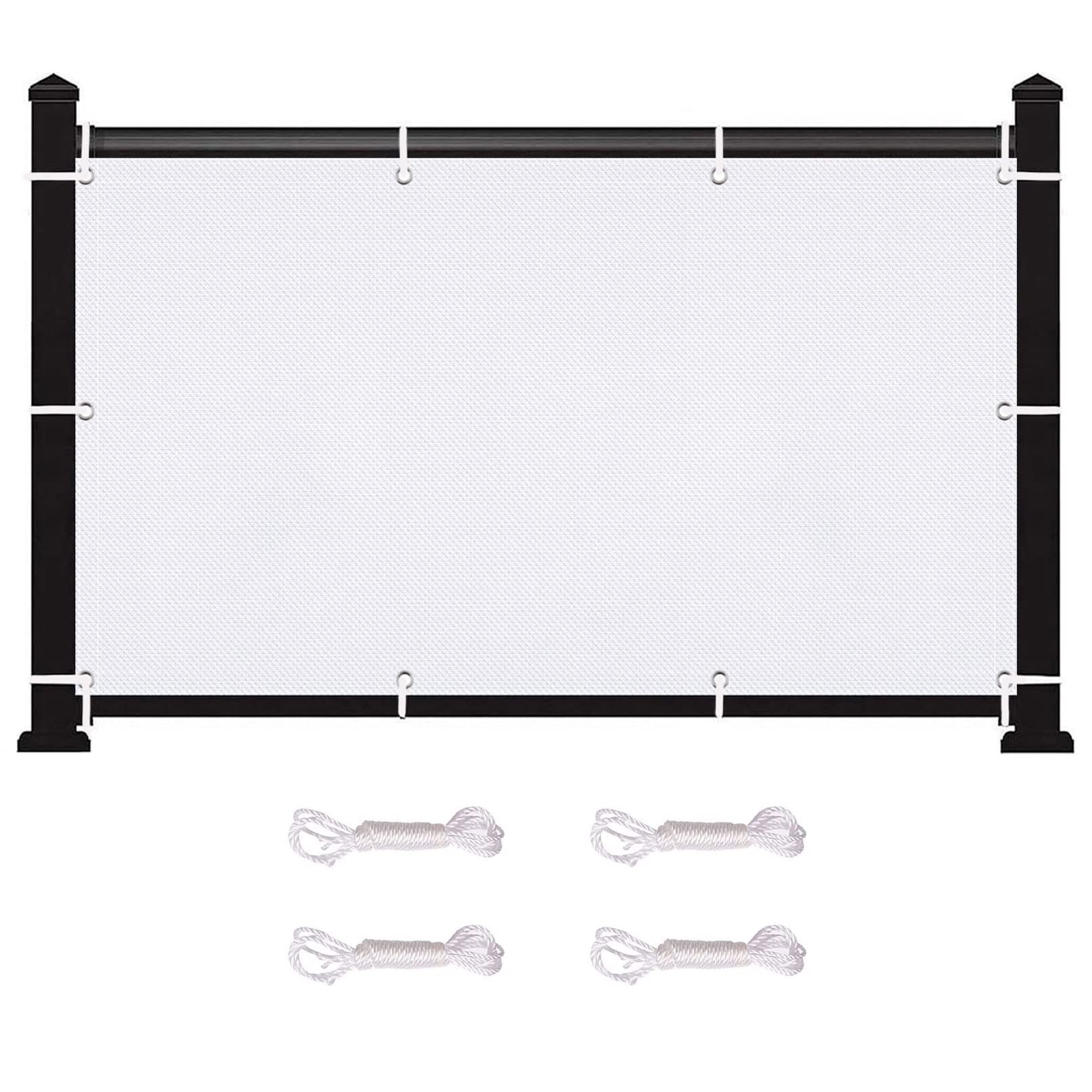 Toile d'ombrage anti-UV pour supprimer la chaleur du balcon 2.4x2.8m