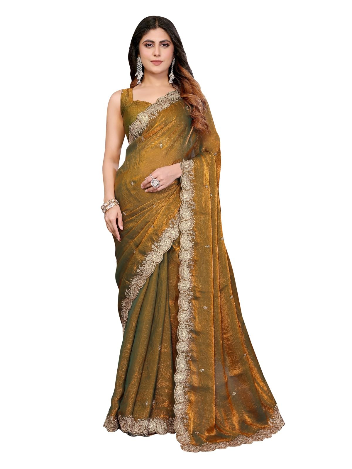 Glamorous Fancy Chiffon Saree-picture-10