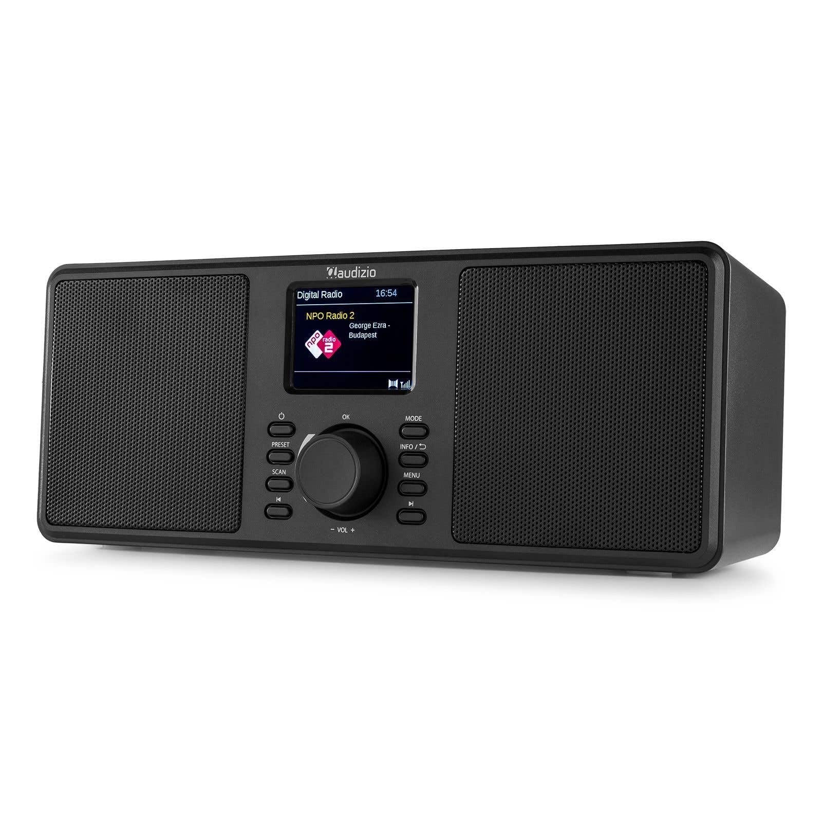 Audizio Reacondicionado Monza – Radio estéreo Dab/FM con Altavoz Bluetooth, Pantalla LCD y Sonido DSP 50W, Color Negra