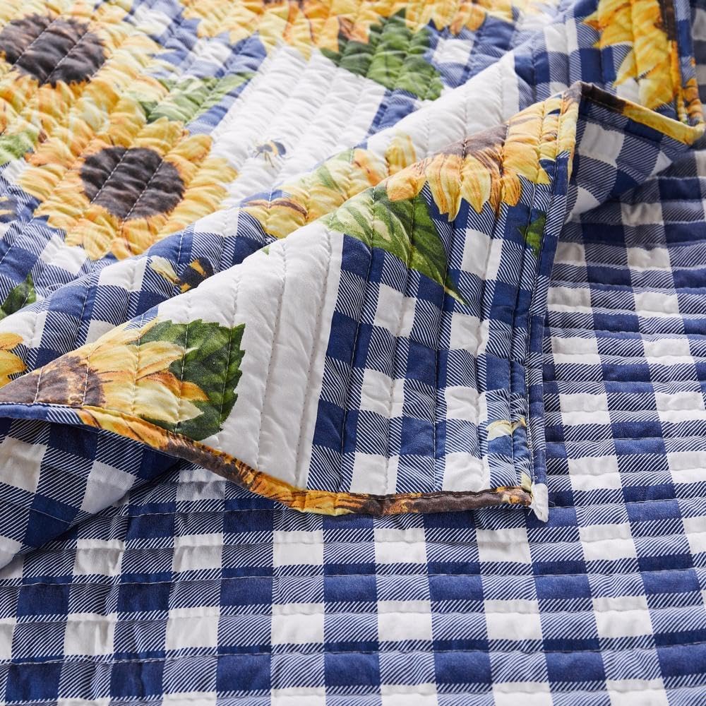 Greenland Home Barefoot Bungalow Sunflower Throw Blanket, Gold