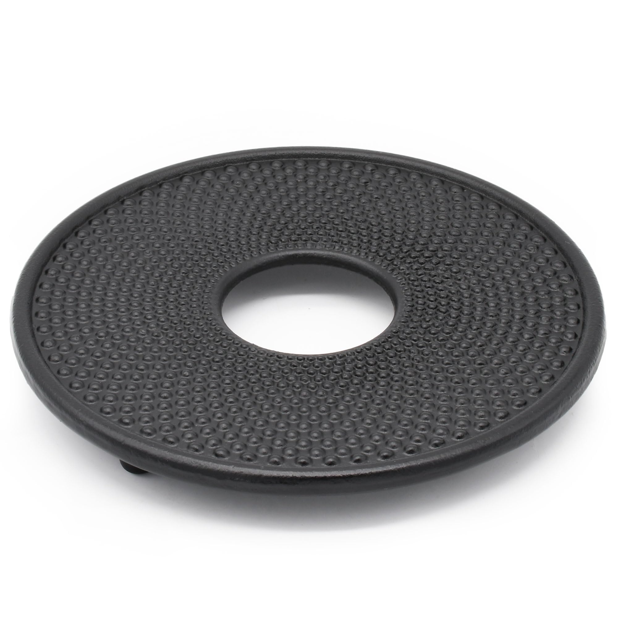 Zen Minded Traditional Japanese Cast Iron Teapot Trivet | Black Pot & Pan Rest, Durable Heatproof Stand, Elegant Kitchen Décor - An Essential Tea Ceremony Accessory