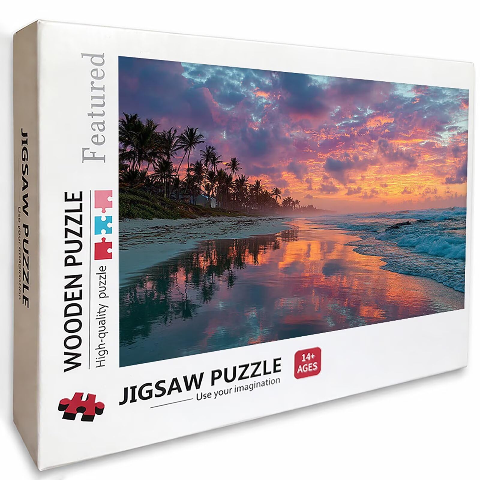 Onde Puzzle 5000 Pezzi Adulti, Puzzle Legno con Scatola 156x105cm, DIY Giochi Divertenti per Familiar, Idea Regalo Uomo e Donna, Squisita confezione Regalo, Estate Decorazioni Casa, (Paesaggio) 6-8204
