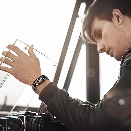 Miniatura 7 de Correa deportiva de nailon compatible con Xiaomi Mi Band 8 para mujeres y hombres, correa de reloj trenzada suave ajustable transpirable trenzada