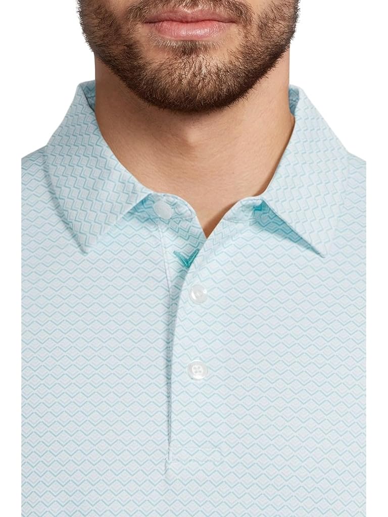Callaway Gradient Chevron Printed Polo