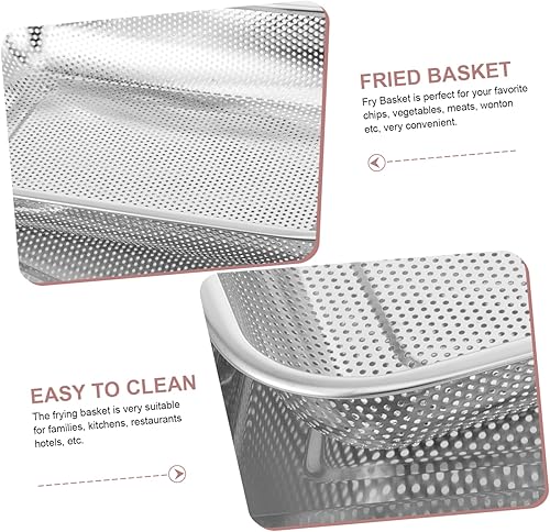 Miniatura 6 de 1 juego de cestas colador de alimentos contenedores airfryer bandeja para freír con cesta cesta de freidora cesta de freír profunda cesta de freír