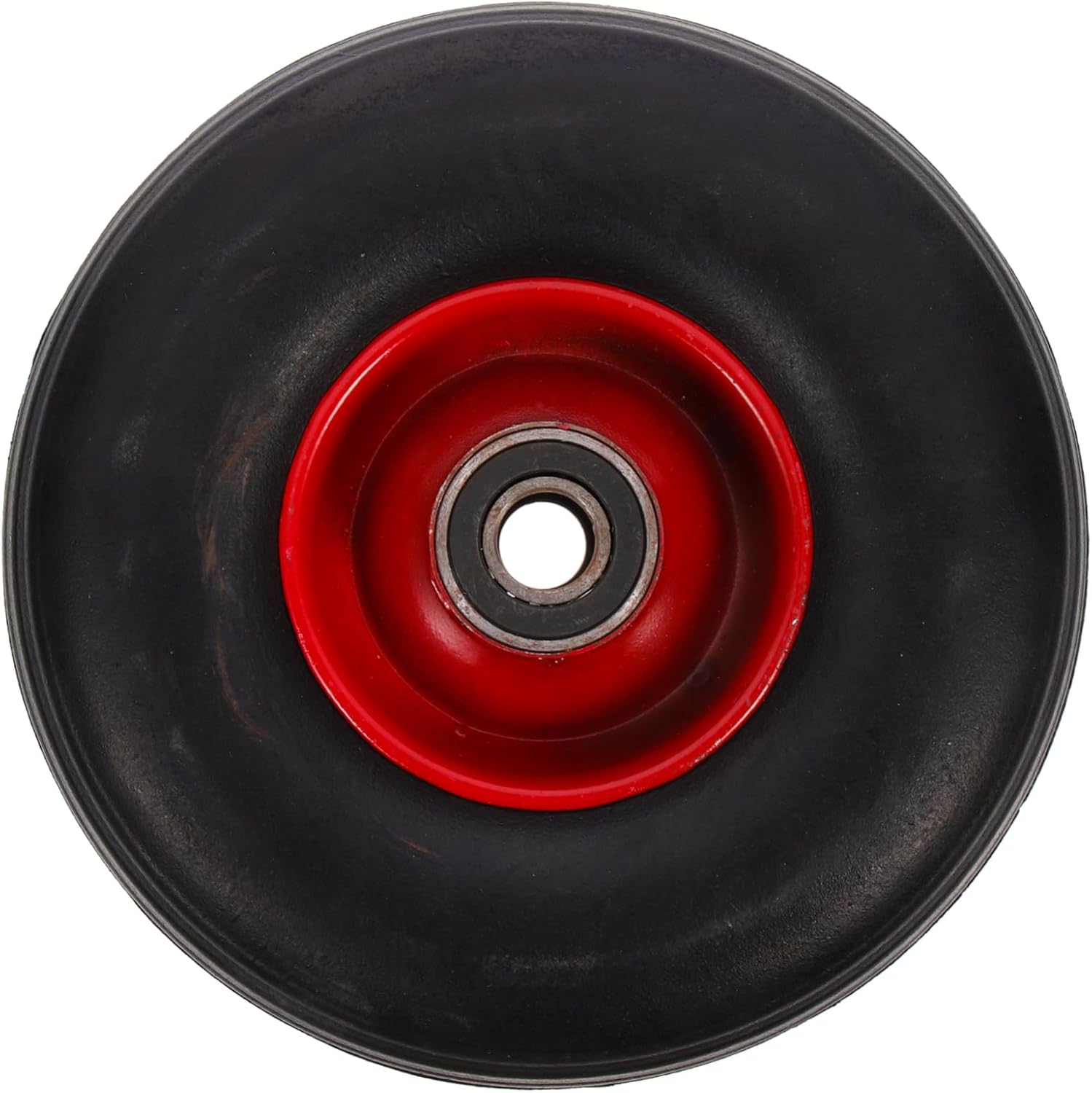 Boy Girl's Solid Rubber Cart Wheel Replacement Non-inflatable Tyre for Garden Carts Wagons and Hand Trucks Shock-absorbing Design for Terrain