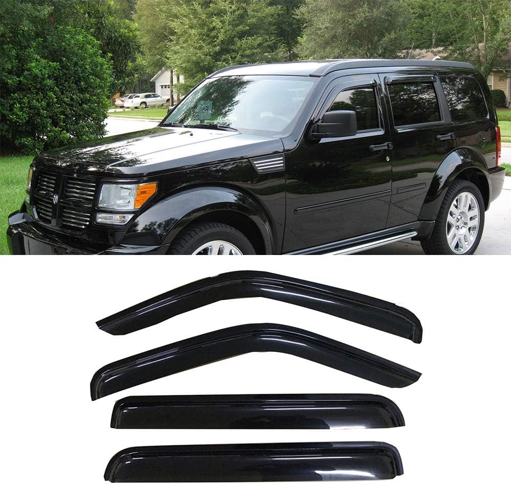 4pcs for 2007-2012 Nitro Sun Rain Guard Window Visors