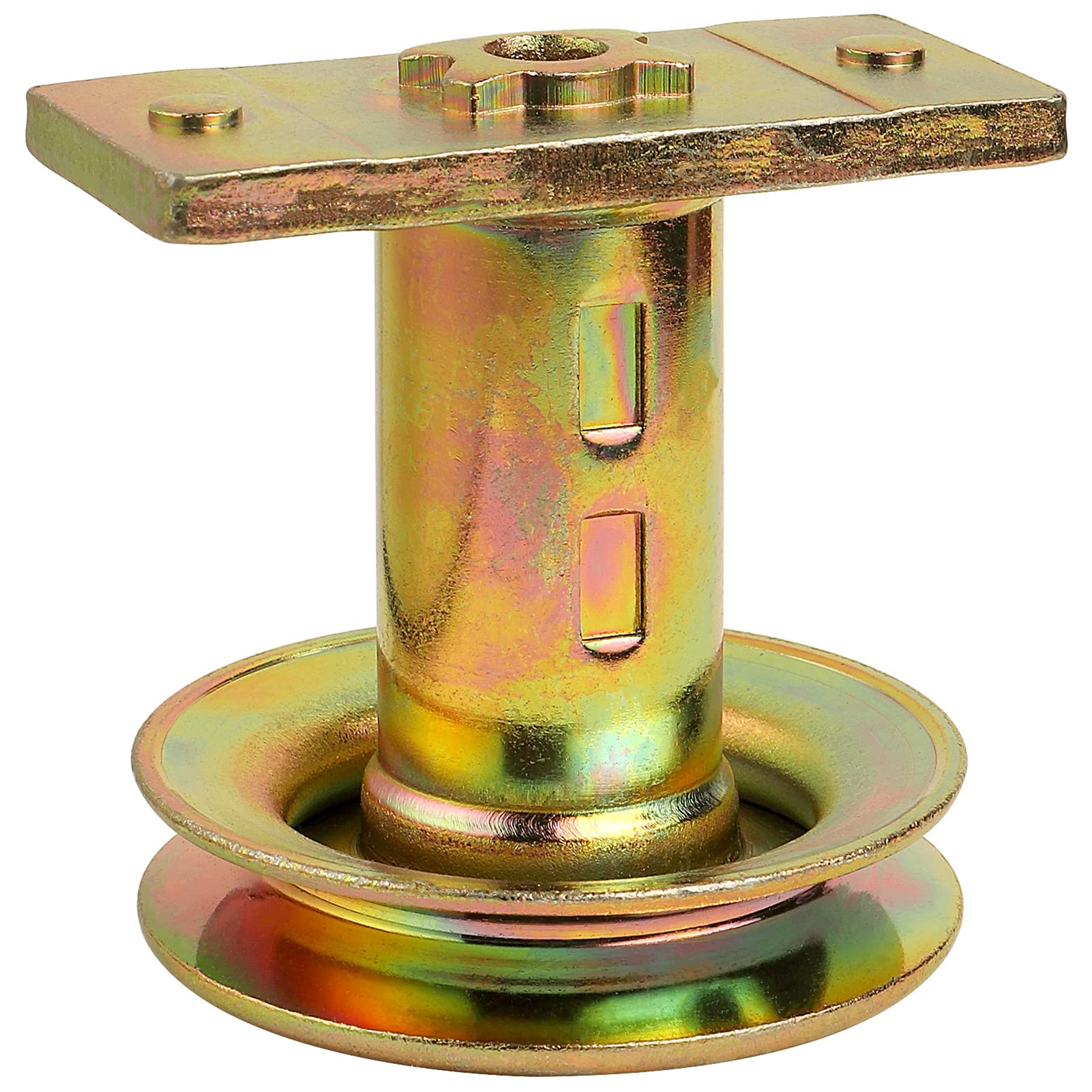 Adaptador de cuchilla para cortacésped con polea, adaptador de polea de accionamiento de 25 mm de repuesto para 687-02528, compatible con MTD Yard-Man Troy-Bilt TB230 240 260 280, etc