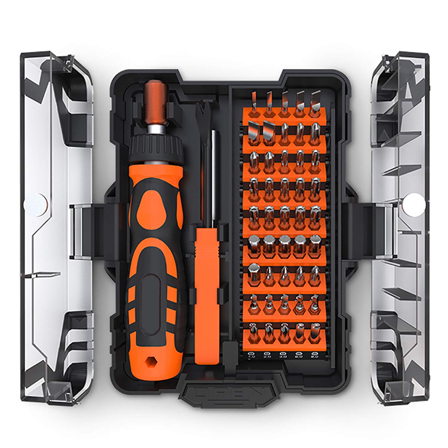 Juego de herramientas de mantenimiento electrónico multifunción 49 en 1, kit de caja mágica portátil S2, acero cromado molibdeno