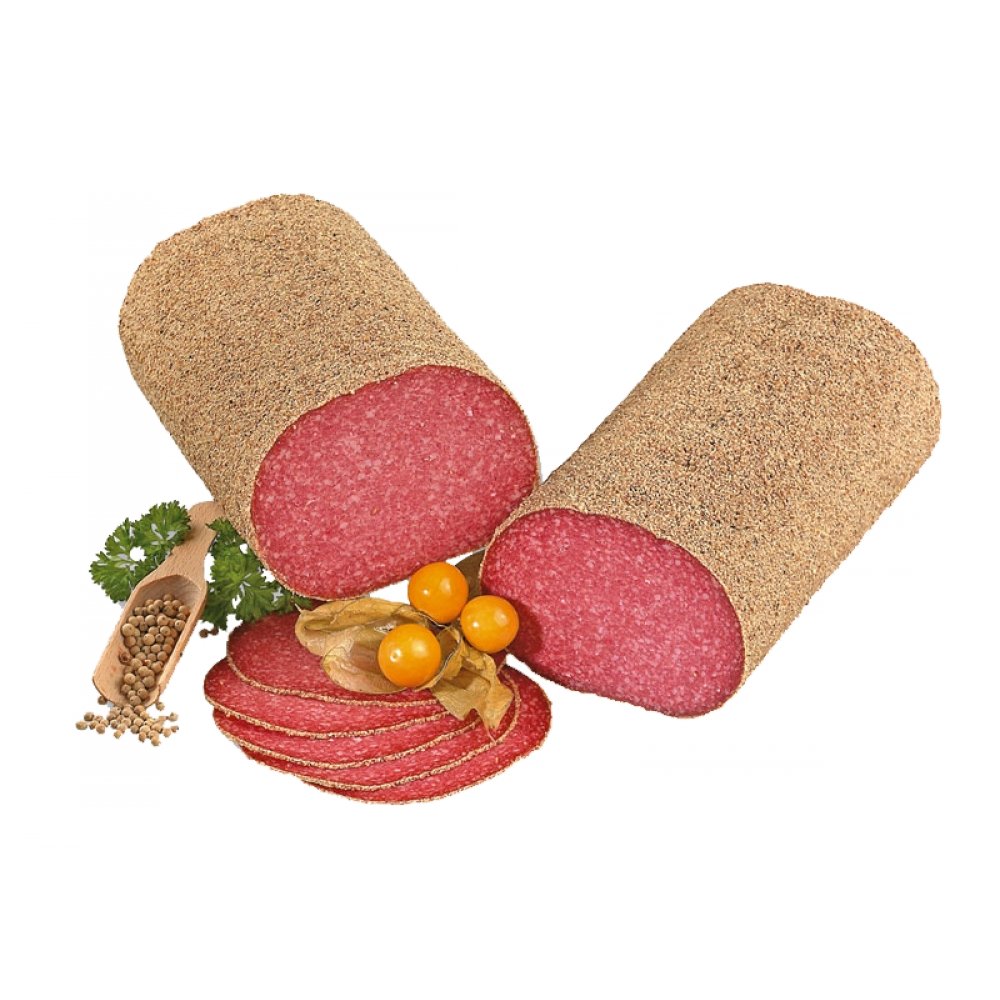 MeinMetzger Chicken Salami im Pfeffermantel 1a 1500 g ganze Wurst