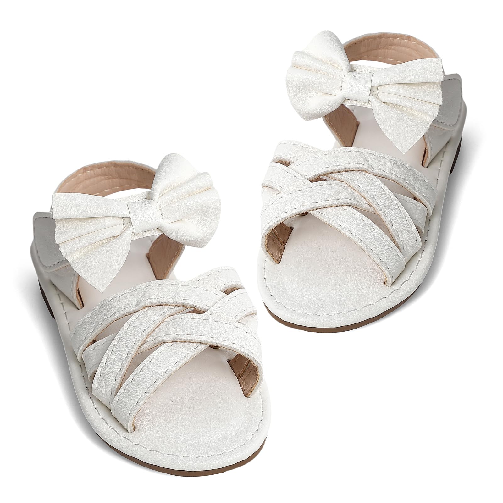 Sandales Fille avec Nœud Chaussures D'été Confortable Enfants Sandale Princesse à Bout Ouvert